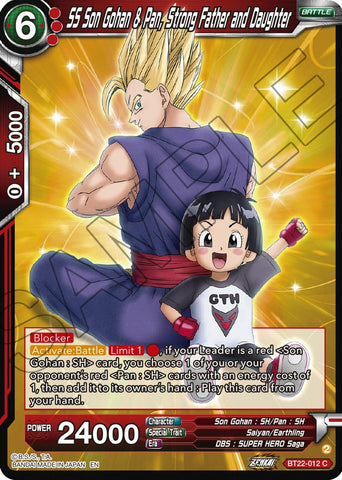 SS Son Gohan & Pan, Strong Father and Daughter (BT22-012) [Critical Blow]