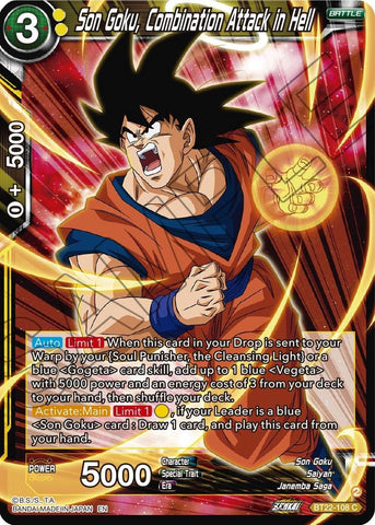 Son Goku, Combination Attack in Hell (BT22-108) [Critical Blow]