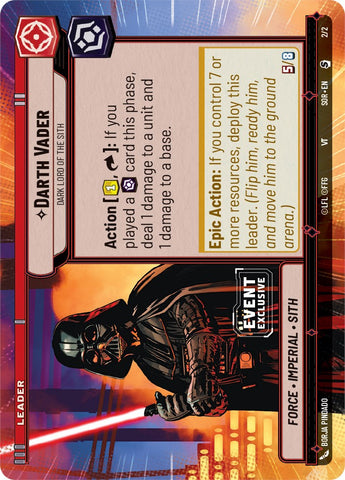 Darth Vader - Dark Lord of the Sith (Hyperspace) (2/2) [Spark of Rebellion Promos]