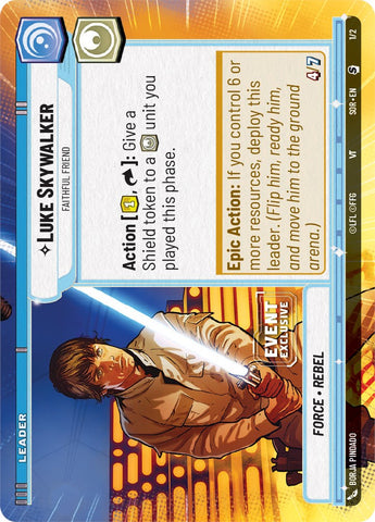 Luke Skywalker - Faithful Friend (Hyperspace) (1/2) [Spark of Rebellion Promos]