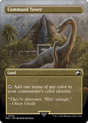 Command Tower // Commander Tower (Borderless) [Jurassic World Collection]