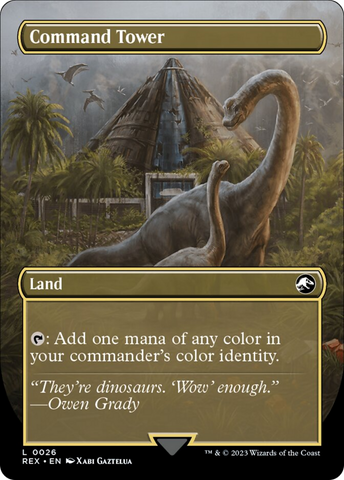 Command Tower // Commander Tower (Borderless) [Jurassic World Collection]