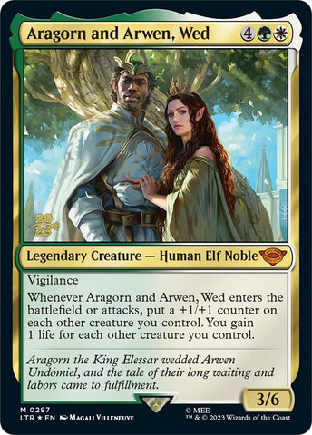 Aragorn and Arwen, Wed [The Lord of the Rings: Tales of Middle-Earth Prerelease Promos]
