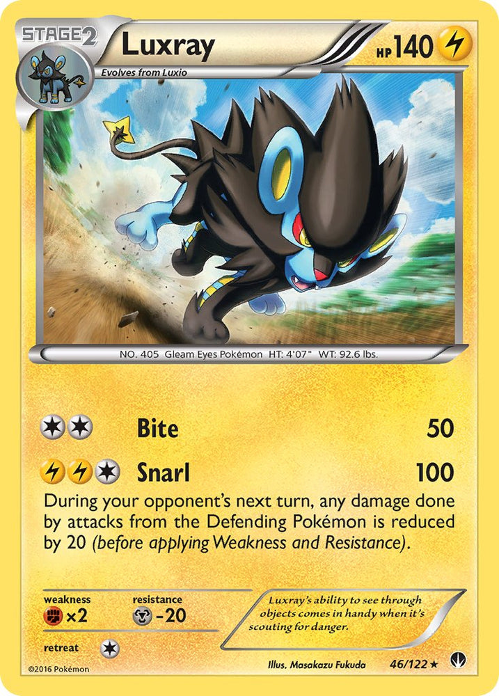 Luxray (46/122) (Cracked Ice Holo) [XY: BREAKpoint]