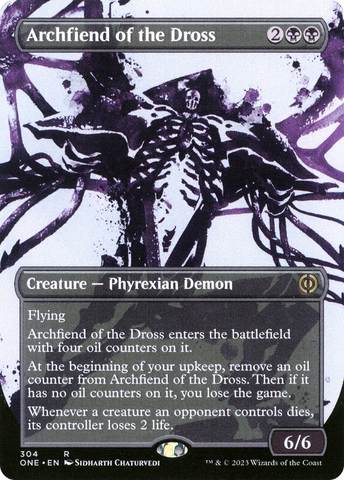 Archfiend of the Dross (Borderless Ichor) [Phyrexia: All Will Be One]