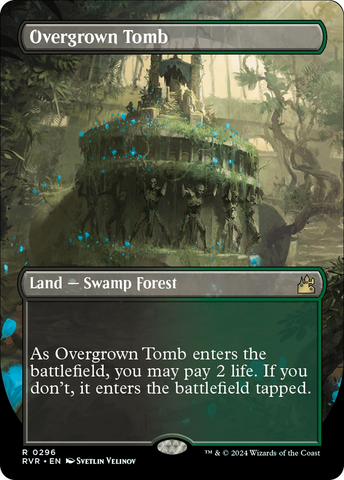 Overgrown Tomb (Borderless) [Ravnica Remastered]