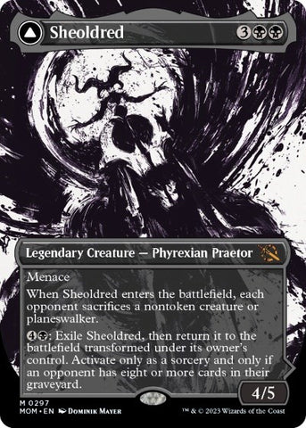 Sheoldred // The True Scriptures (Showcase Planar Booster Fun) [March of the Machine]