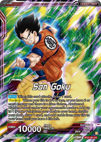 Son Goku // Son Goku, for the Sake of Family (BT21-001) [Wild Resurgence]